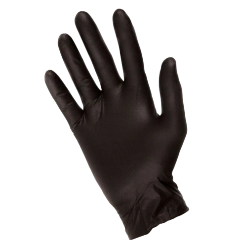 Rękawice Nitrylowe Diagnostyczne, Bezpudrowe Czarne - 100szt