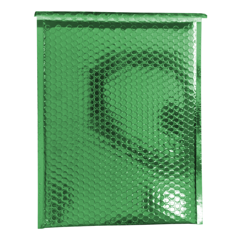 Koperta Bąbelkowa Metalizowana D14, Zielona - 100szt